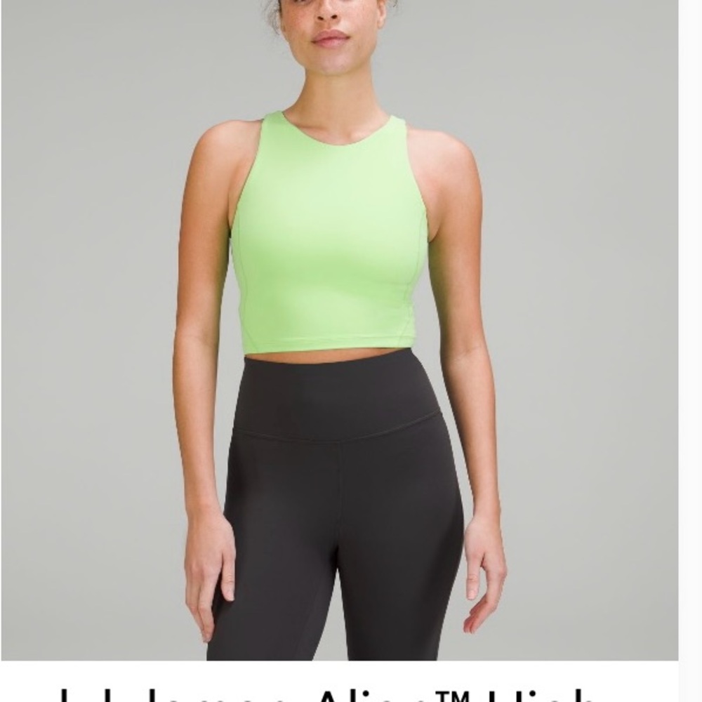 Lululemon Align High Neck Tank Top (Scream Green Light)